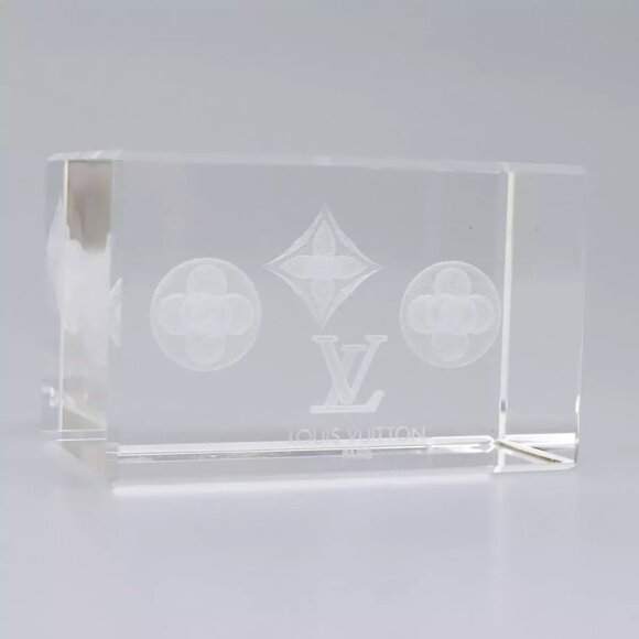 LOUIS VUITTON Paper weight Clear LV Auth 114607S - Picture 11 of 16
